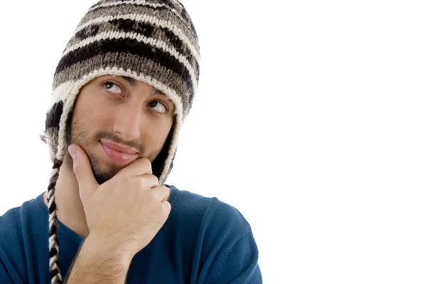 Thinking male looking aside — Stock Photo, Image