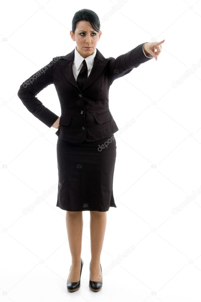 Female lawyer pointing aside Stock Photo by ©imagerymajestic 1667758