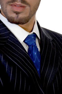 Close up of businessperson's tie clipart