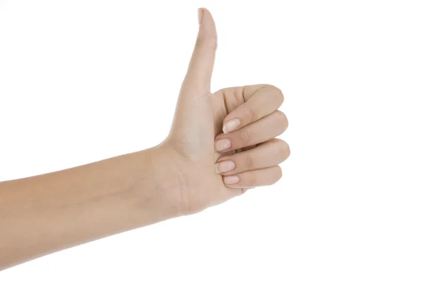 親指と手のクローズ アップ — ストック写真