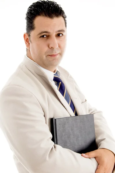Experienced executive holding reports — Stock Photo, Image