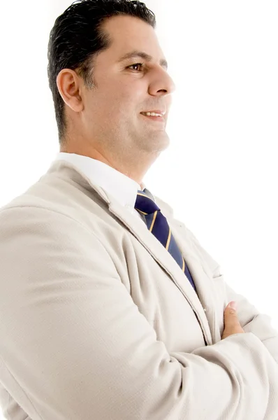 Middle aged professional smiling — Stock Photo, Image