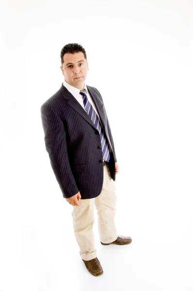 Pohledný podnikatel v obleku — Stock fotografie