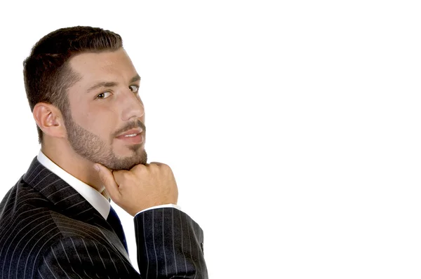 Thinking handsome businessperson — Stock Photo, Image