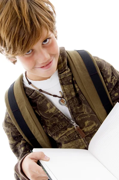 Smiling school child looking at camera — Stock Photo, Image