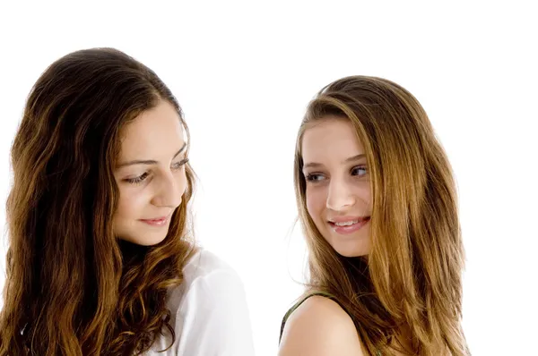 Portret dziewczyny, patrząc na siebie — Zdjęcie stockowe