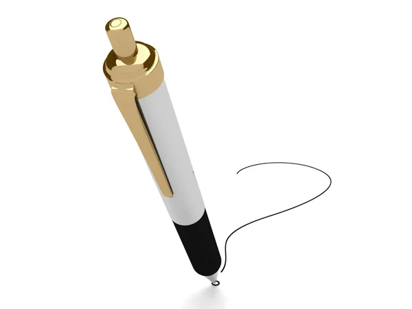 3d caneta esferográfica — Fotografia de Stock