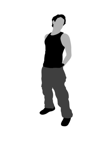 Illustration of male posing — Stock Photo, Image