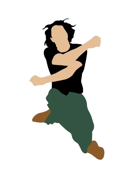 Illustration of stylish modern dancer — Stock Photo, Image
