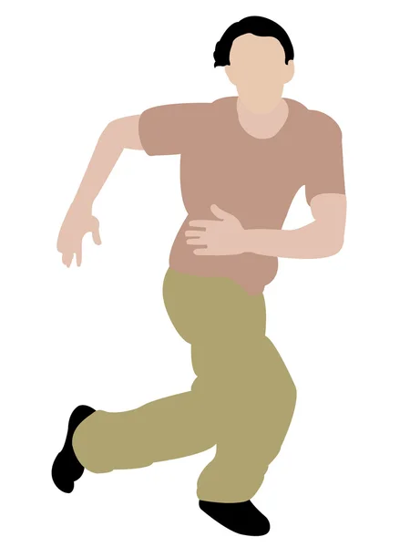 Иллюстрация танцующего человека — стоковое фото