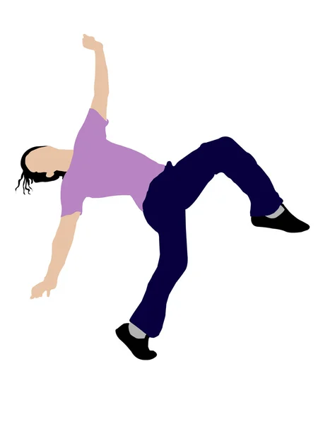 Ilustração de ginasta — Fotografia de Stock
