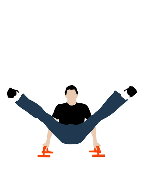 Hombre en forma haciendo flexiones — Foto de Stock