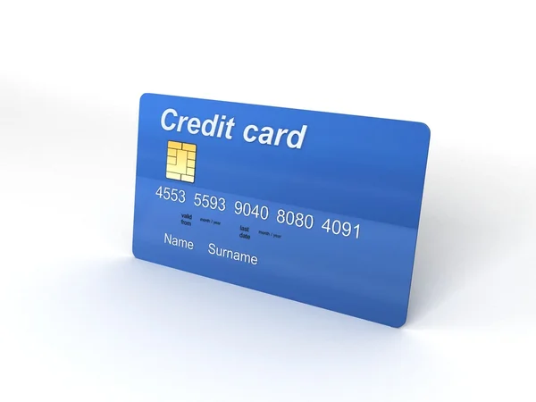 3D кредитная карта — стоковое фото