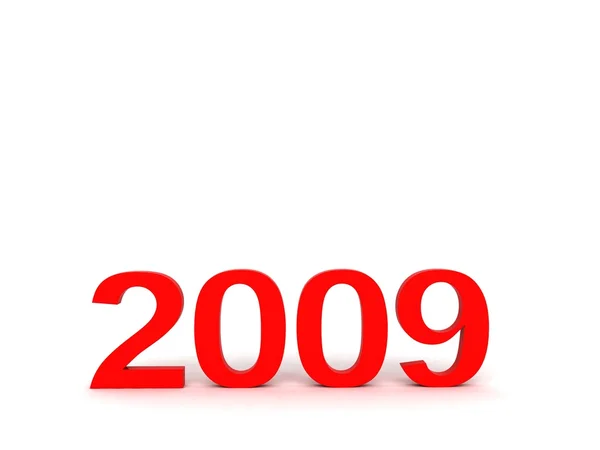 3D tekst 2009 — Zdjęcie stockowe