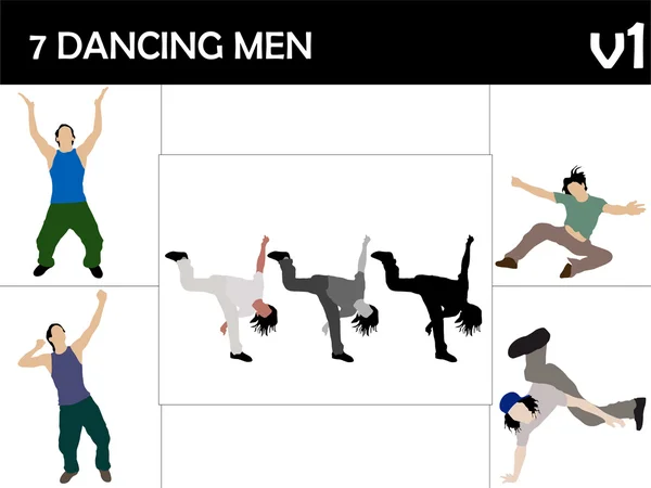 Tanzende junge Männer — Stockfoto