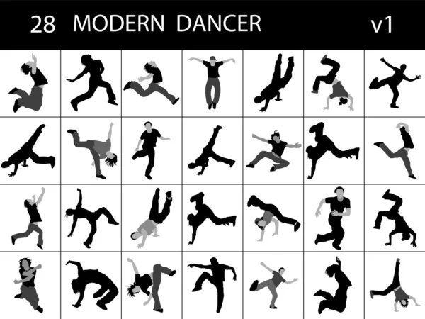 Trendige junge Tänzer — Stockfoto