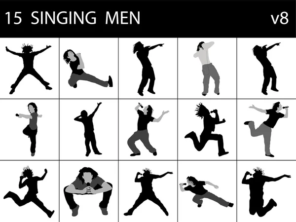 Śpiew mężczyzn — Zdjęcie stockowe