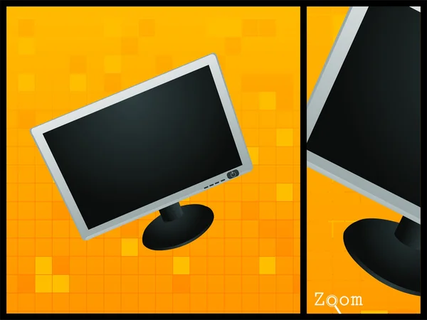Monitor LCD plano — Foto de Stock