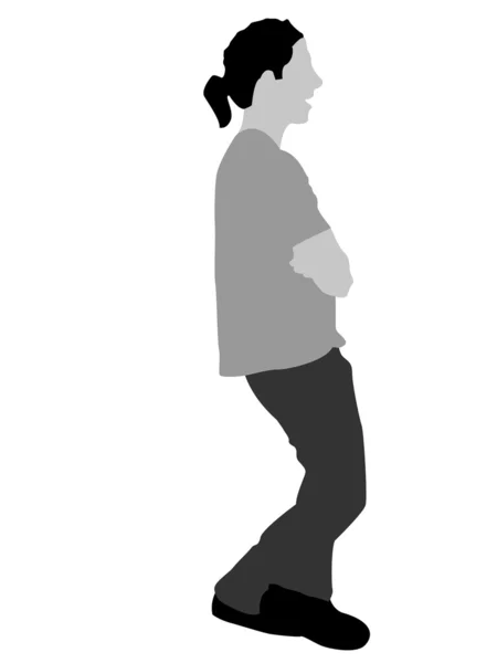 Side view of illustration of young man — Stock Photo, Image