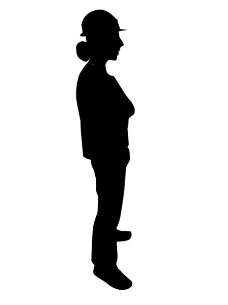 Side view of silhouette of architect — Stock Photo, Image