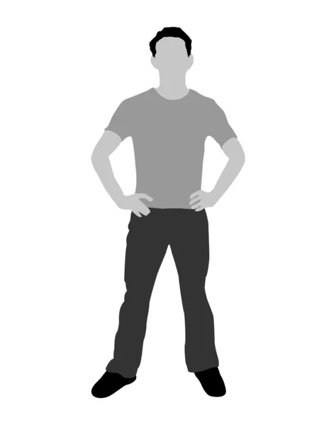Illustration of relaxed young man — Stock Photo, Image