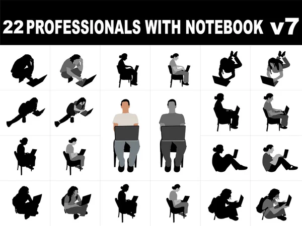 Muži pracují na notebooku — 图库照片