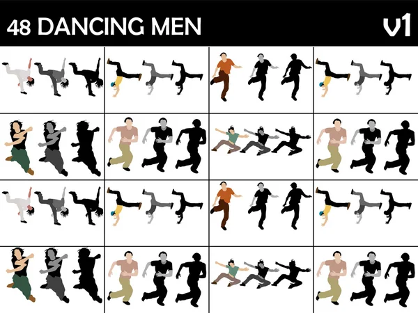 Varie mosse di danza — Foto Stock