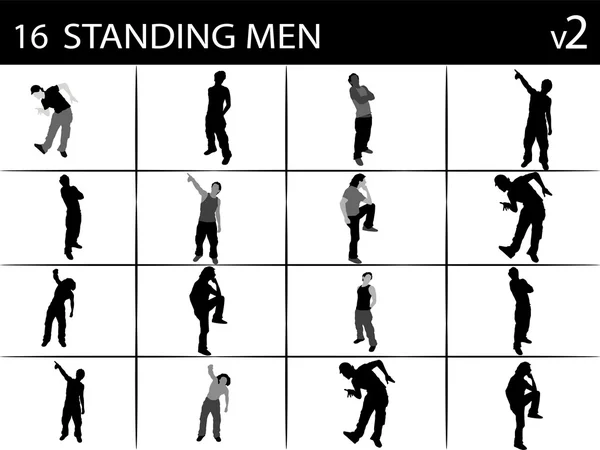 Varias poses de hombres —  Fotos de Stock