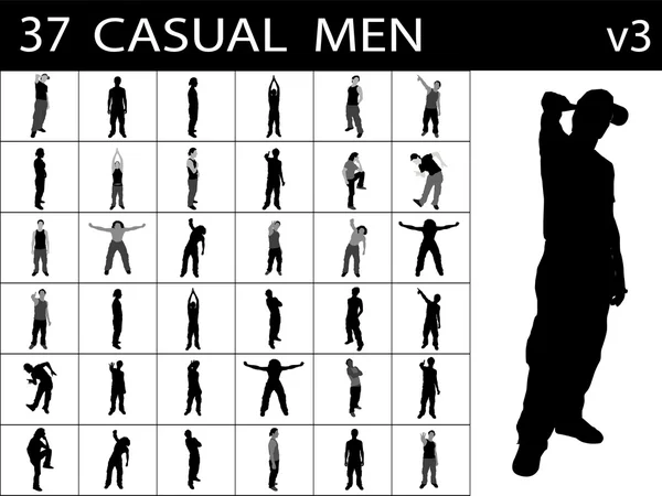 Casual males standing, pose — Stock Photo, Image
