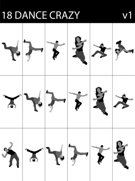 Çılgın genç dansçılar — Stok fotoğraf