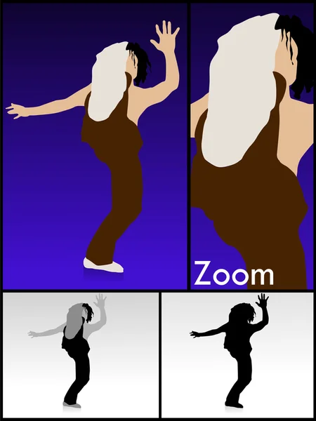 男性を蹴るのイラスト — ストック写真
