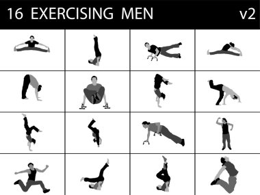 Exercising young men