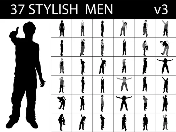 Stojący stylowy mężczyzn — Zdjęcie stockowe