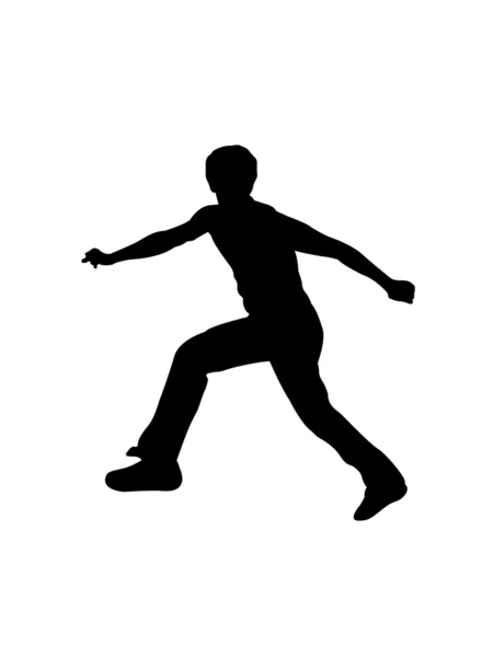 スタイリッシュなダンサーのシルエット — ストック写真