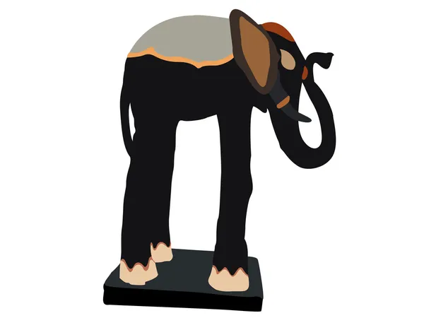 Illustrasjon av små elefantmodeller – stockfoto