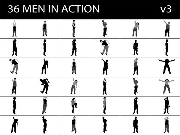 Hombres en acción — Foto de Stock
