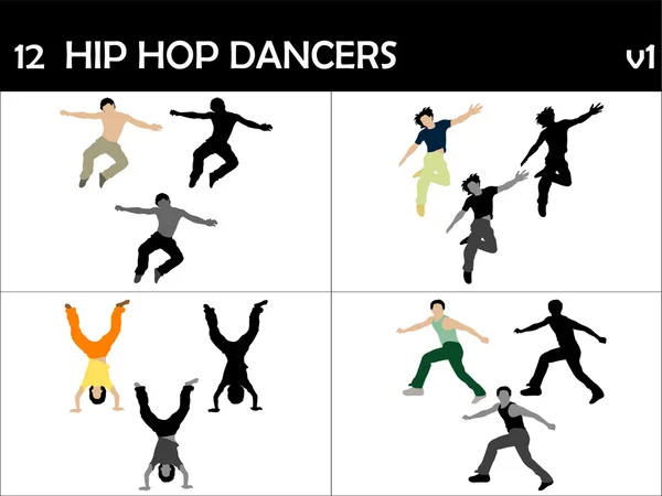 Tancerzy hip hop — Zdjęcie stockowe