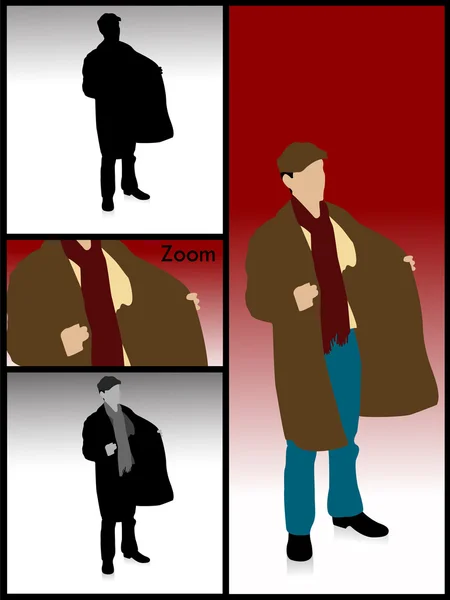 Ilustración del abrigo de mano — Foto de Stock