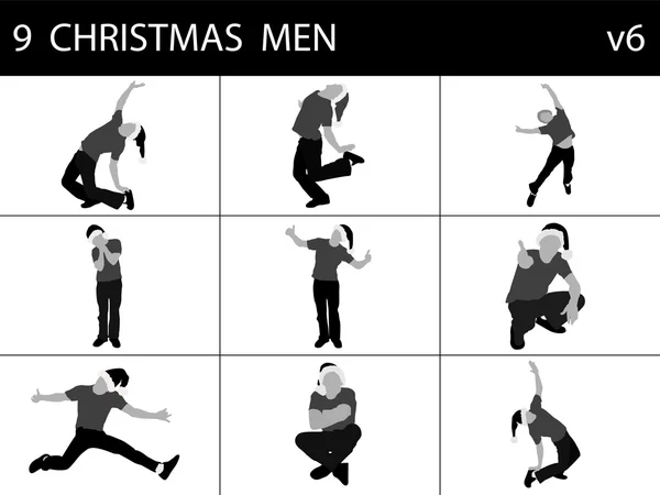 Mannen poseren met kerst Pet — Stockfoto