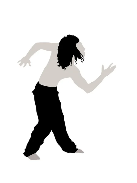 Taniec młodych kolegów, ilustracja — Zdjęcie stockowe