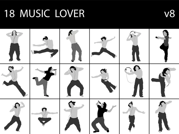 Zene szerelmesek — Stock Fotó