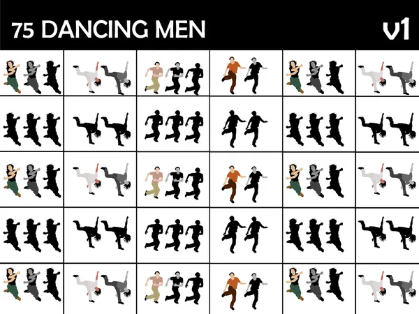 Genç dans eden erkekler — Stok fotoğraf