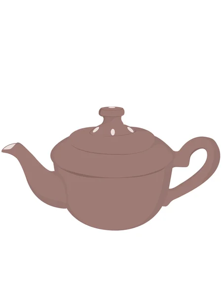 Panela de chá de porcelana — Fotografia de Stock