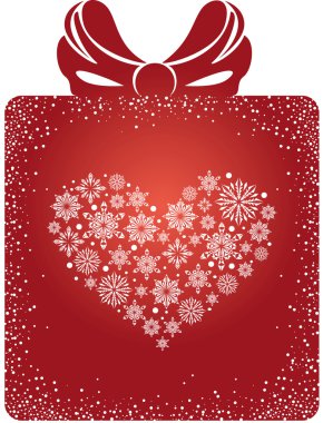 Christmas gift box clipart