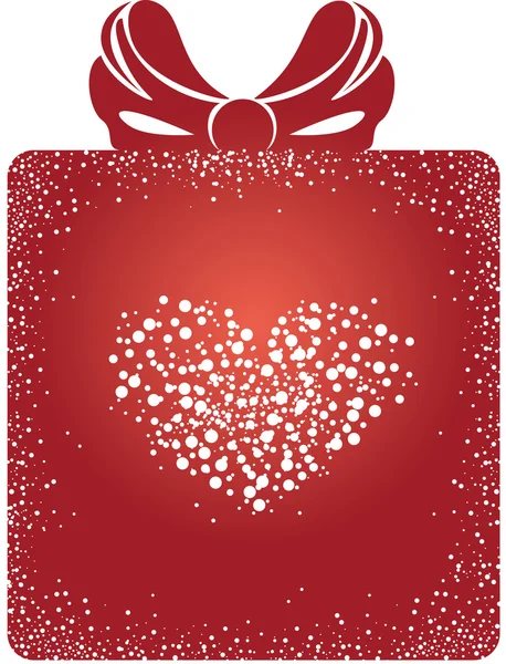Valentine gift box — Stock Vector