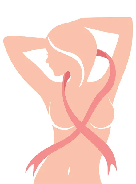 Concept de cancer du sein — Image vectorielle