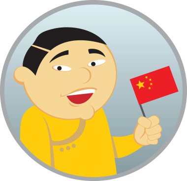 Man from China clipart