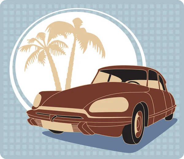 stock vector Vintage car