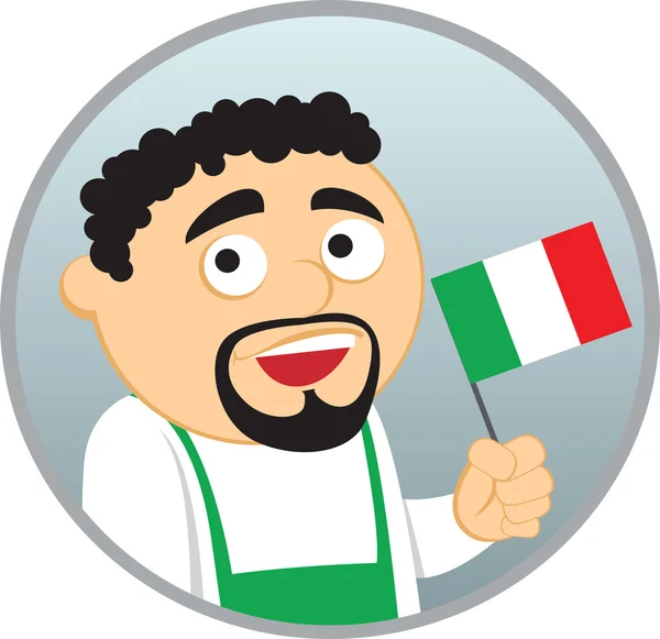 Uomo dall'Italia — Vettoriale Stock