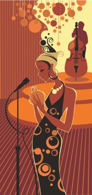 Jazz diva clipart